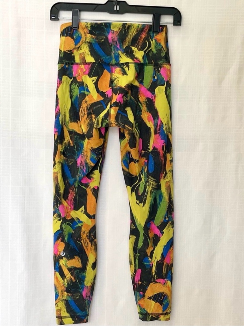 lululemon wunder train multicolor abstract invigorate high rise leggings